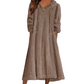 ❄️ Cozy Winter Comfort | 👗✨Women's Plush Hooded Maxi Lounge Dress