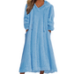 ❄️ Cozy Winter Comfort | 👗✨Women's Plush Hooded Maxi Lounge Dress