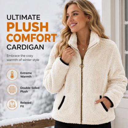Trending Now⭐🧥 Soft Plush Zip-Up Cardigan – Cozy Full-Zip Layer for Effortless Cool-Weather Style✨𝘉𝘶𝘺 𝘢𝘯𝘺 2 𝘢𝘯𝘥 𝘨𝘦𝘵 𝘢𝘯 𝘦𝘹𝘵𝘳𝘢 8% 𝘥𝘪𝘴𝘤𝘰𝘶𝘯𝘵