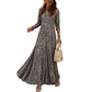👗✨Timeless Statement Style | Women's Leopard Print Long-Sleeve Maxi Dress✨𝘉𝘶𝘺 𝘢𝘯𝘺 2 𝘢𝘯𝘥 𝘨𝘦𝘵 𝘢𝘯 𝘦𝘹𝘵𝘳𝘢 8% 𝘥𝘪𝘴𝘤𝘰𝘶𝘯𝘵