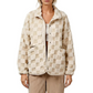 ✨👚Women's Checkerboard Snap Button Plush Jacket