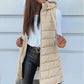 ✨ Women’s Zip-Up Long Puffer Vest – Cosy Warmth & Flattering Everyday Style