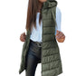 ✨ Women’s Zip-Up Long Puffer Vest – Cosy Warmth & Flattering Everyday Style