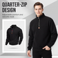 ✨Men's Stand Collar Quarter-Zip Pullover