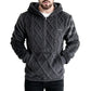 ✨Men's Plush Diamond Cable Knit Textured Hoodie