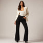✨Women's High-Waist Flare Jeans with Side Fringe
