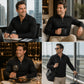 ✨Men's Long Sleeve Half-Zip T-Shirt