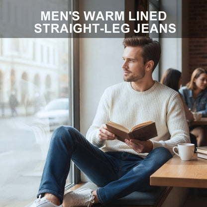 ✨Men's Warm Lined Straight-Leg Jeans