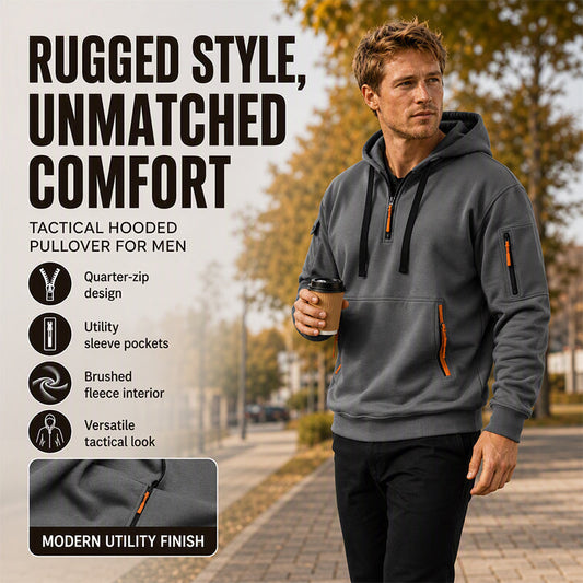 ✨Men's Casual Sports Hoodie with Quarter Zip