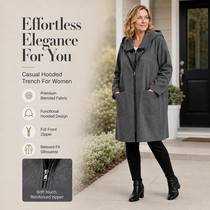 ⌛Limited-Time Offer-Women's Hooded Mid-Length Jacket with 2 Zippers✨𝘉𝘶𝘺 𝘢𝘯𝘺 2 𝘢𝘯𝘥 𝘨𝘦𝘵 𝘢𝘯 𝘦𝘹𝘵𝘳𝘢 8% 𝘥𝘪𝘴𝘤𝘰𝘶𝘯𝘵