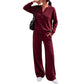 👗✨Women's Effortless Top & Wide-leg Pants Set✨𝘉𝘶𝘺 𝘢𝘯𝘺 2 𝘢𝘯𝘥 𝘨𝘦𝘵 𝘢𝘯 𝘦𝘹𝘵𝘳𝘢 8% 𝘥𝘪𝘴𝘤𝘰𝘶𝘯𝘵