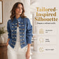 ✨👚Women's Vintage Symmetrical Button Denim Jacket