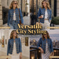 ✨👚Women's Vintage Symmetrical Button Denim Jacket