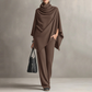⌛Limited-Time Offer-👗✨Women's Cowl Neck Cape & Wide-Leg Pants Set