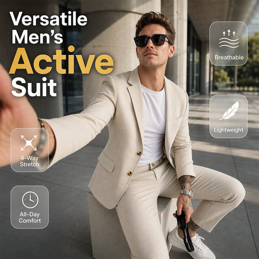 ✨Men's Versatile Stretch Business Suit✨𝘉𝘶𝘺 𝘢𝘯𝘺 2 𝘢𝘯𝘥 𝘨𝘦𝘵 𝘢𝘯 𝘦𝘹𝘵𝘳𝘢 8% 𝘥𝘪𝘴𝘤𝘰𝘶𝘯𝘵