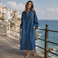 👗✨Women's Casual Loose Denim Shirt Dress
