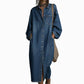 👗✨Women's Casual Loose Denim Shirt Dress