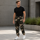 Men's Camouflage Drawstring Athletic Cargo Pants