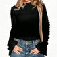 ✨👚Flattering Asymmetric Ruffle Top