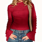 ✨👚Flattering Asymmetric Ruffle Top