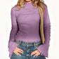 ✨👚Flattering Asymmetric Ruffle Top