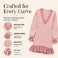 👗✨Women's Lantern Sleeve V Neck Knit Dress