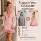 👗✨Women's Lantern Sleeve V Neck Knit Dress