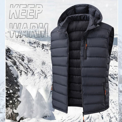 ✨Men's Winter Padded Vest with Detachable Hood