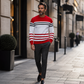 ✨Men's Striped Colorblock Long Sleeve Sweatshirt