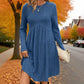 👗✨Women's Ribbed Knit A-Line Midi Dress