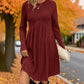 👗✨Women's Ribbed Knit A-Line Midi Dress