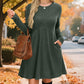👗✨Women's Ribbed Knit A-Line Midi Dress