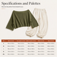 👗✨Women's Off-Shoulder Knit Top & Casual Pants Set