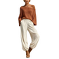 👗✨Women's Off-Shoulder Knit Top & Casual Pants Set