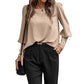 ✨👚 Elevated Everyday Style | Women's Lantern-Sleeve Relaxed Blouse