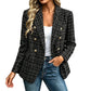 ✨👚Women's Casual Double-Breasted Blazer Jacket