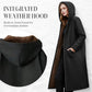 ✨👚Women’s Vintage Fuzzy-Lined Long Coat With Hood