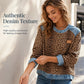 ✨👚Women's Casual Crewneck Leopard Print Sweatshirt