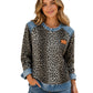 ✨👚Women's Casual Crewneck Leopard Print Sweatshirt