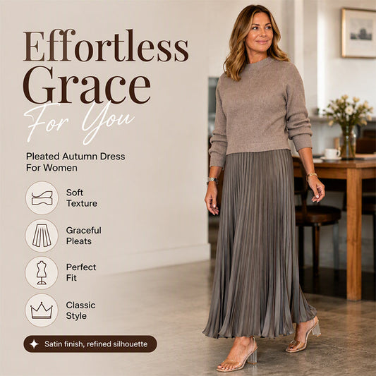 ✨🍂Women's Solid Color Long Sleeve Jumper & Pleated Bottom Dress✨𝘉𝘶𝘺 𝘢𝘯𝘺 2 𝘢𝘯𝘥 𝘨𝘦𝘵 𝘢𝘯 𝘦𝘹𝘵𝘳𝘢 8% 𝘥𝘪𝘴𝘤𝘰𝘶𝘯𝘵