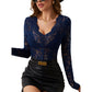 🌸 50% OFF NOW!  Women's Sexy V-Neck Floral Lace Top