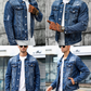 ✨ Timeless Denim Style | Men's Vintage-Wash Distressed Denim Jacket ⚡ Free Shipping