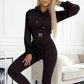 ✨🍁New Fall Collection-Women's Cinched Waist Hoodie & Pants Set