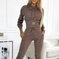 ✨🍁New Fall Collection-Women's Cinched Waist Hoodie & Pants Set