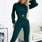 ✨🍁New Fall Collection-Women's Cinched Waist Hoodie & Pants Set