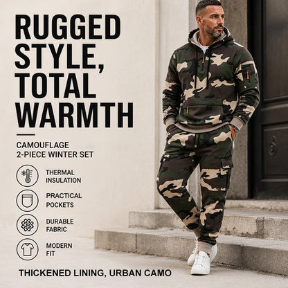 ✨Men's Camouflage Warm Hoodie & Pants Set
