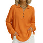 ✨🍁New Fall Collection-Women's V-Neck Waffle Knit Long Sleeve Top