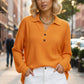 ✨🍁New Fall Collection-Women's V-Neck Waffle Knit Long Sleeve Top