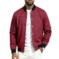 Men's Faux Suede Bomber Jacket
