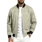 Men's Faux Suede Bomber Jacket